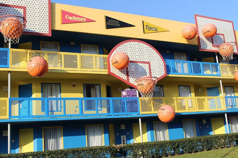Prédio temático de basquete