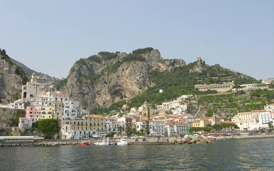 Amalfi vista do mar